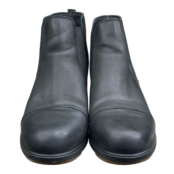 Sorel Women’s Evie Black Leather Suede Pull On Chelsea Boots Size US 8.5 - Picture 7 of 11